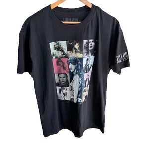 Taylor Swift The Eras Tour Tee Shirt Black Short Sleeve Adult Large